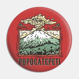 Popocatépetl and Iztaccíhuatl Volcano Eruption Mexico Souvenir Mexico Tourist Mexico Volcano Shirt Hiking Pin