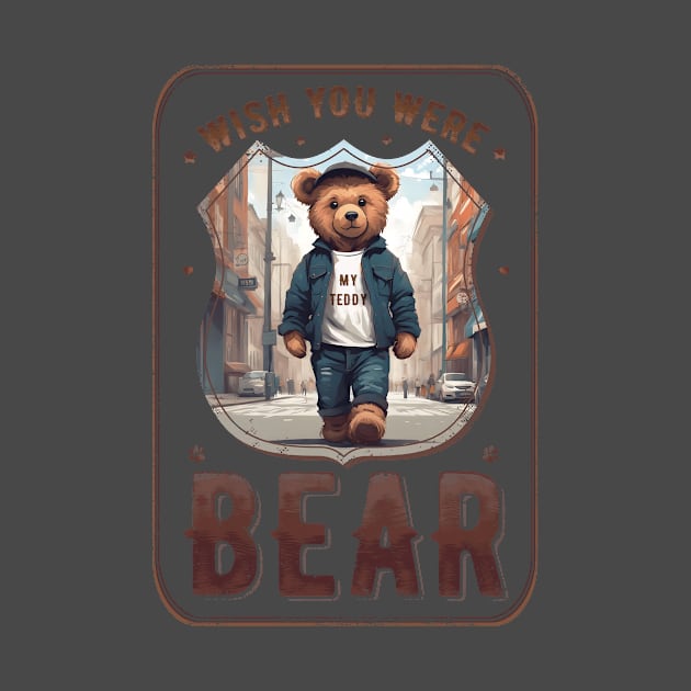 wish you were bear (funny teddy bear meme) by hayr pictures