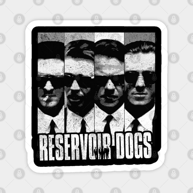 reservoir dogs black and white club Magnet by vegard pattern gallery