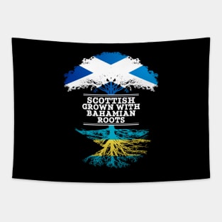 Scottish Grown With Bahamian Roots - Gift for Bahamian With Roots From Bahamas Tapestry