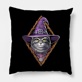 Cat Witch Pillow