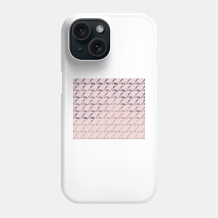 Blushing holly - industrial grey Phone Case