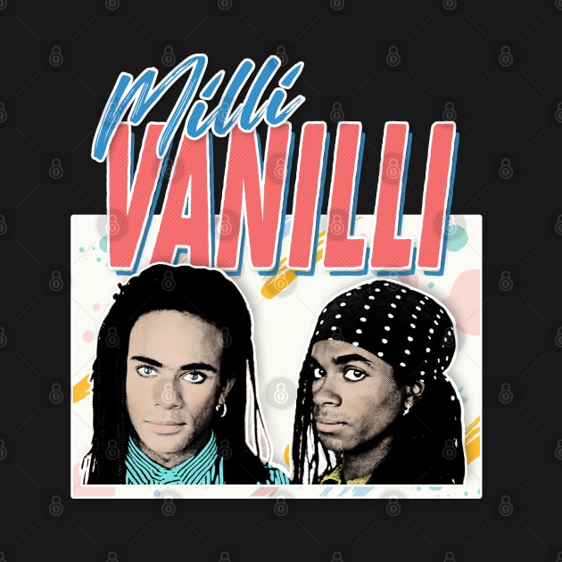 Milli Vanilli - 80's Fanart Aesthetic Design Tribute by DankFutura