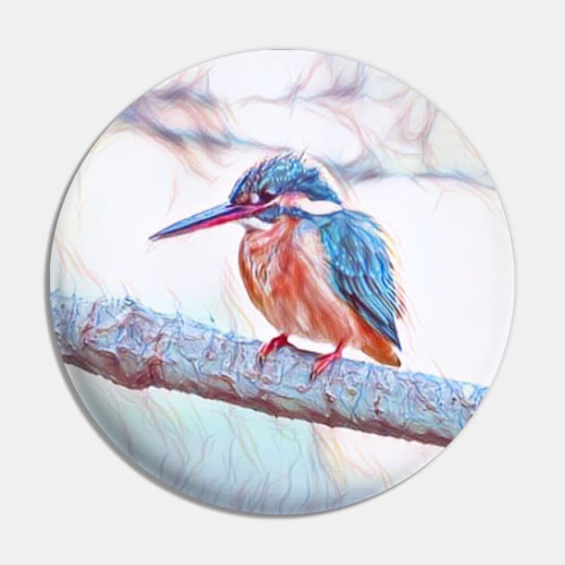 kingfisher Pin by WitchyAesthetics