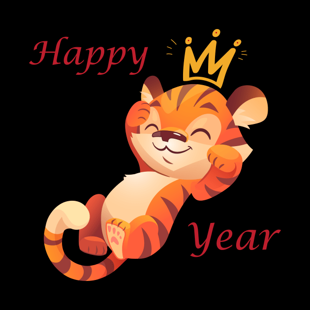 Happy Tiger year Chinese New year's Gift for Men and Women and families by Aymen
