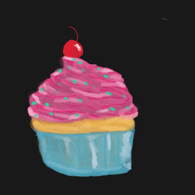 Frosted Cupcake - Digital Illustration by BrittaniRose