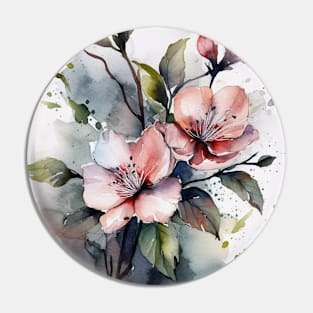 Watercolor flowers Pin