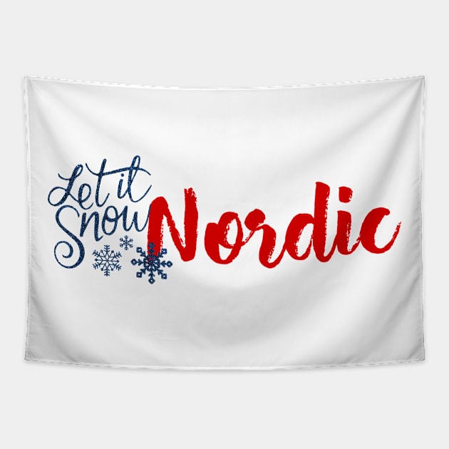 Nordic - Let it Snow Tapestry by ArtDesignDE