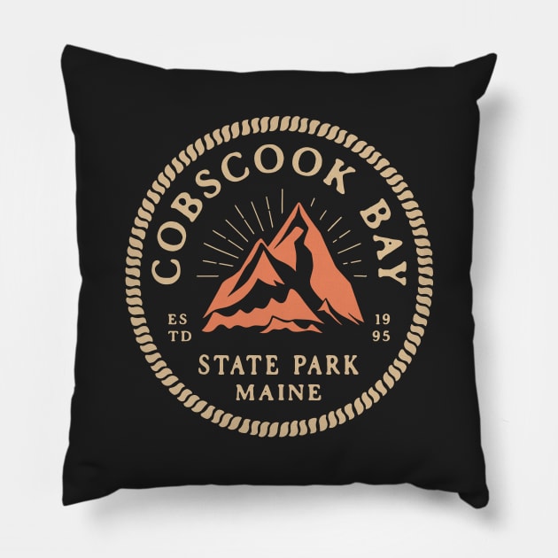 Cobscook Bay State Park Maine Pillow by Uniman