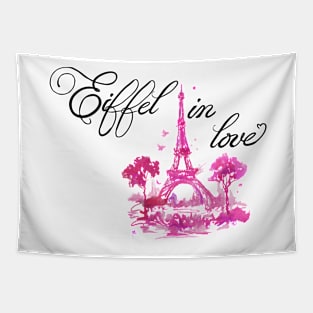 Eiffel in love V3 Tapestry