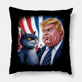 Cats Against Trump Pillow