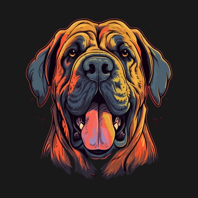 English Mastiff Smiling by JH Mart