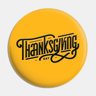 Elegant Thanksgiving Typography Pin