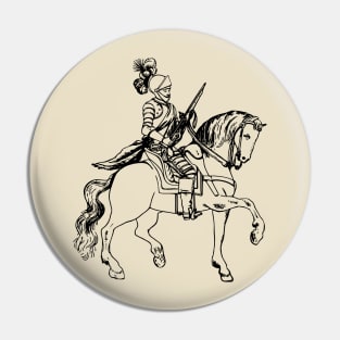 Men on a horse Pin