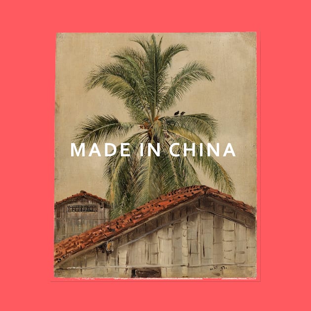 MADE IN CHINA celebration - palm trees oil painting. by rolphenstien