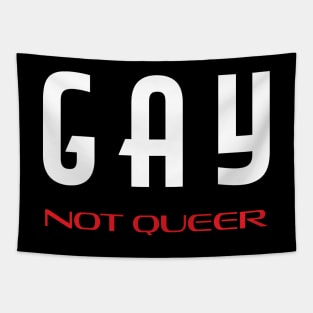 Gay Not Queer Tapestry