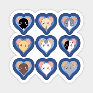 ratty love (white) Magnet