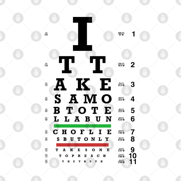 Truth Eye Chart by someclothingcompany