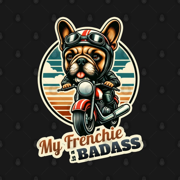 Biker French Bulldog by k9-tee