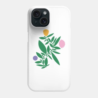 Summer cute wild botanical flower for nature lovers hiking camping Phone Case