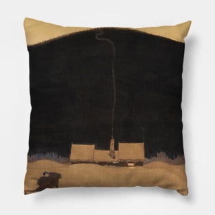 The Cottage at the Foot of the Mountain by John Bauer Pillow