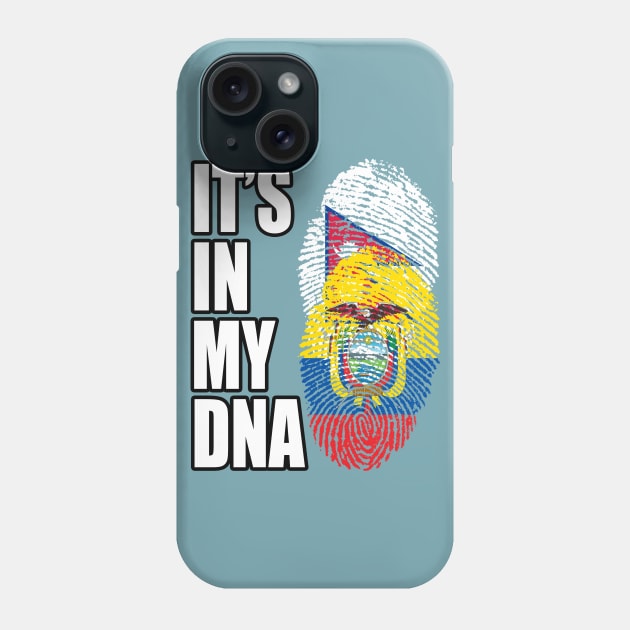 Ecuadorian And Nepalese Mix DNA Flag Heritage Phone Case by Just Rep It!!