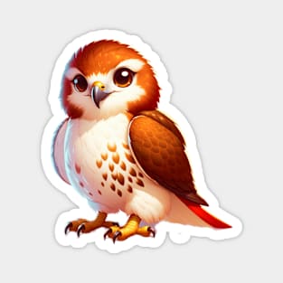 Cute Red Tailed Hawk Magnet