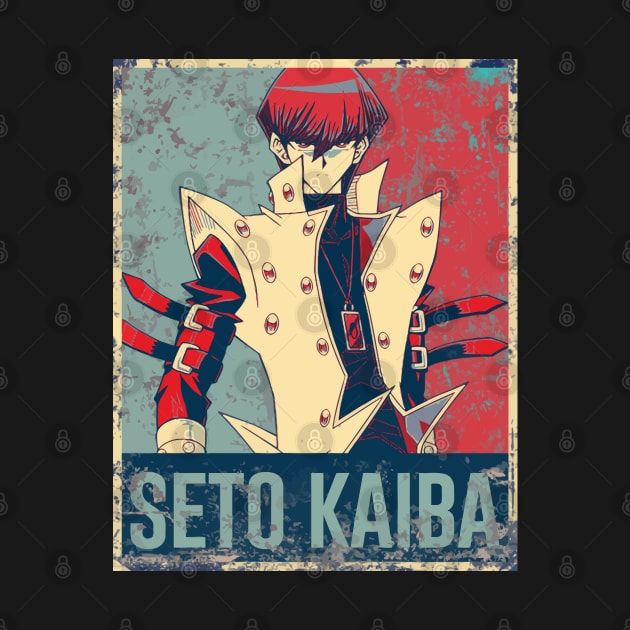 Kaiba in Hope and Distressed Style Anime Art by DeathAnarchy