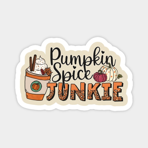 Pumpkin Spice Junkie Magnet by CB Creative Images