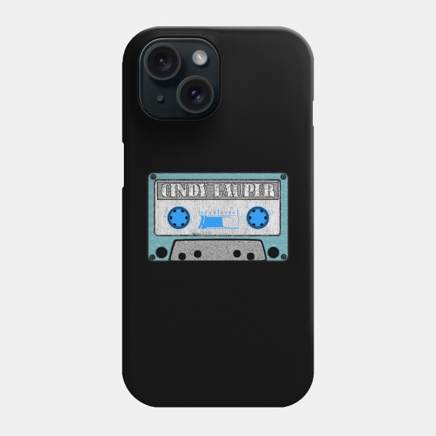 cindy lauper blue cassette Phone Case by toemangaa