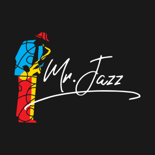 Mr. Jazz Modern Artistic Concept T-Shirt