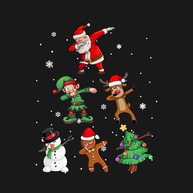 Dabbing Xmas Squad Funny Christmas Kids by Danielsmfbb