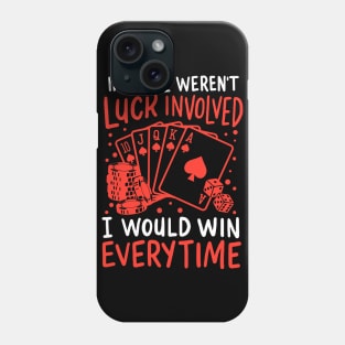 funny poker Phone Case