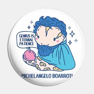 Michelangelo Boarroti Funny Animal pun Pin