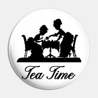 Tea Time Victorian Ladies Pin