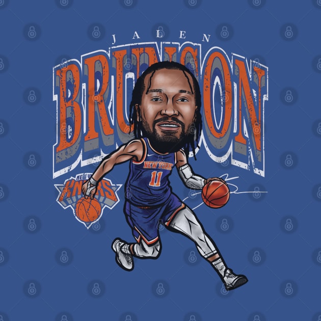 Jalen Brunson NYK Cartoon by ganisfarhan