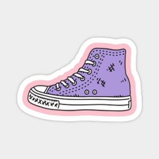 purple sneakers color stroke Magnet