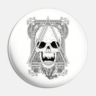 The Uncle skull Pin