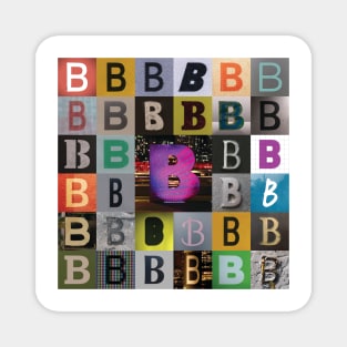 Nick's Type Art: B Magnet