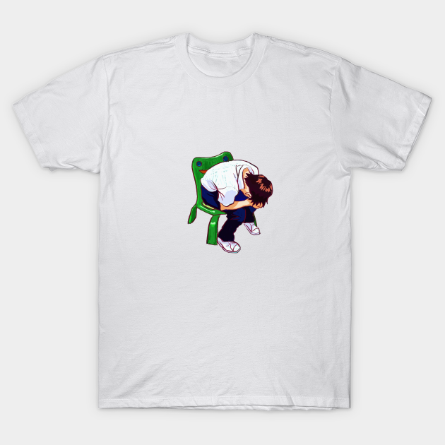 shinji in the froggy chair - Froggy - T-Shirt