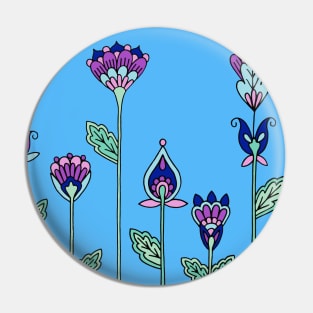 Simple Garden Flowers Pin