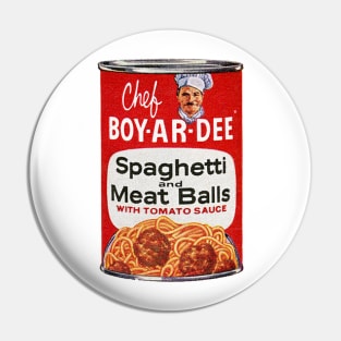 Chef BOY-AR-DEE Spaghetti & Meatball Can Pin