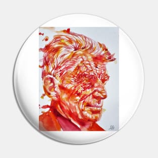 SAMUEL BECKETT watercolor portrait .2 Pin