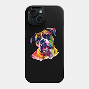 Boxer Colorfull Pop Art Design For Dog Onwer Phone Case