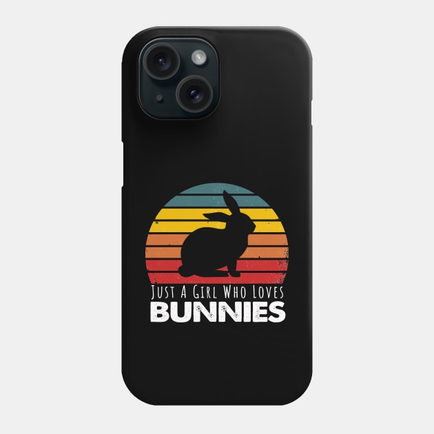 Just A Girl Who Loves Bunnies Phone Case by Happysphinx