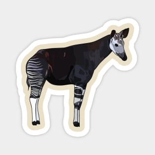 Okapi cartoon illustration Magnet