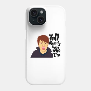 yall already know who I am, topher meme viral tiktok design Phone Case