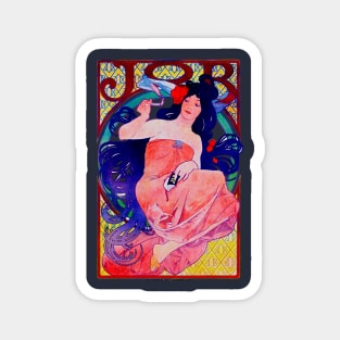 Job cigaratte by Alfons Mucha 1898 Magnet