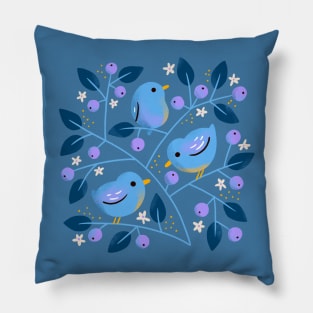 Blue Birds Pillow