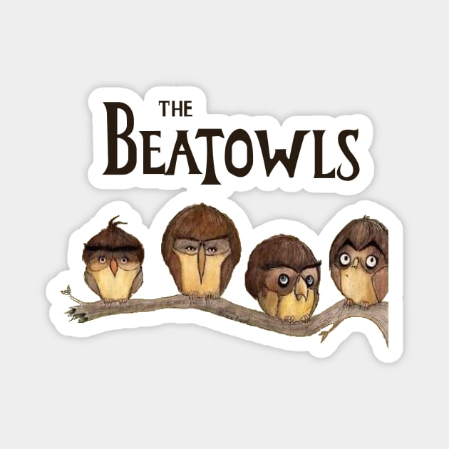 The Beatowls Magnet by Hooty Hoo